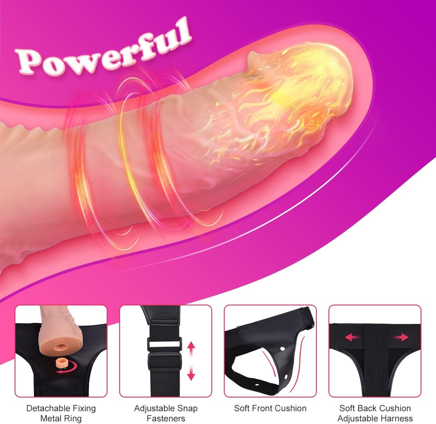 Harness Strap - On Vibration Realistic Dildos with 10 Strong Modes 2 Dildos Silicone Anal G - spot Stimulation Adjustable Strapless Sex Toys for Female Couple Lesbian | Remote Control - My StoreHarness Strap - On Vibration Realistic Dildos with 10 Strong Modes 2 Dildos Silicone Anal G - spot Stimulation Adjustable Strapless Sex Toys for Female Couple Lesbian | Remote Controlthai - adultMy Store3 Removable DildosHarness Strap - On Vibration Realistic Dildos with 10 Strong Modes 2 Dildos Silicone 