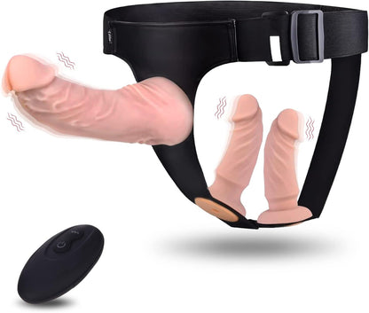 Harness Strap - On Vibration Realistic Dildos with 10 Strong Modes 2 Dildos Silicone Anal G - spot Stimulation Adjustable Strapless Sex Toys for Female Couple Lesbian | Remote Control - My StoreHarness Strap - On Vibration Realistic Dildos with 10 Strong Modes 2 Dildos Silicone Anal G - spot Stimulation Adjustable Strapless Sex Toys for Female Couple Lesbian | Remote Controlthai - adultMy Store3 Removable DildosHarness Strap - On Vibration Realistic Dildos with 10 Strong Modes 2 Dildos Silicone 