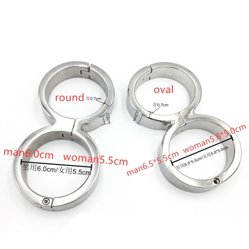 Heavy Stainless Steel Handcuffs Ankle Cuff Bondage BDSM Fetish Adult Sex Toys for Woman Screw Sex Toy Bundle Sex Shop China 18+ - My StoreHeavy Stainless Steel Handcuffs Ankle Cuff Bondage BDSM Fetish Adult Sex Toys for Woman Screw Sex Toy Bundle Sex Shop China 18+33sextoysMy StoreWomen  (round)Women (round)Heavy Stainless Steel Handcuffs Ankle Cuff Bondage BDSM Fetish Adult Sex Toys for Woman Screw Sex Toy Bundle Sex Shop China 18+