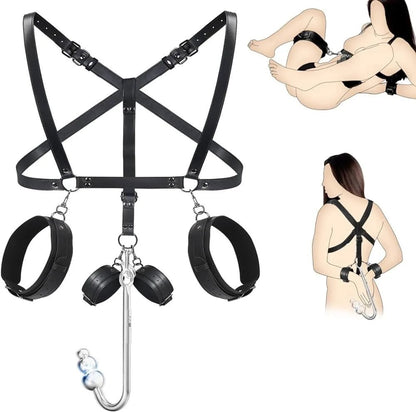 Leather Sex Bondage Suit Anal Hook Dribbling Gagged Anal Trainer Cosplay Ass Plug Fetish Slave Sex Toys Woman Man erotic 18+ - My StoreLeather Sex Bondage Suit Anal Hook Dribbling Gagged Anal Trainer Cosplay Ass Plug Fetish Slave Sex Toys Woman Man erotic 18+thai - adultMy StoreReverse back slingLeather Sex Bondage Suit Anal Hook Dribbling Gagged Anal Trainer Cosplay Ass Plug Fetish Slave Sex Toys Woman Man erotic 18+