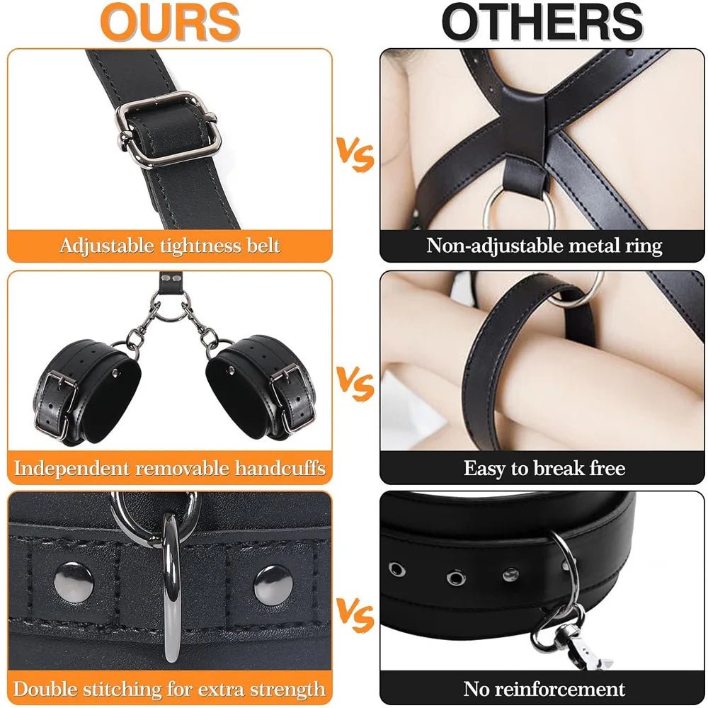 Leather Sex Bondage Suit Anal Hook Dribbling Gagged Anal Trainer Cosplay Ass Plug Fetish Slave Sex Toys Woman Man erotic 18+ - My StoreLeather Sex Bondage Suit Anal Hook Dribbling Gagged Anal Trainer Cosplay Ass Plug Fetish Slave Sex Toys Woman Man erotic 18+thai - adultMy StoreReverse back slingLeather Sex Bondage Suit Anal Hook Dribbling Gagged Anal Trainer Cosplay Ass Plug Fetish Slave Sex Toys Woman Man erotic 18+