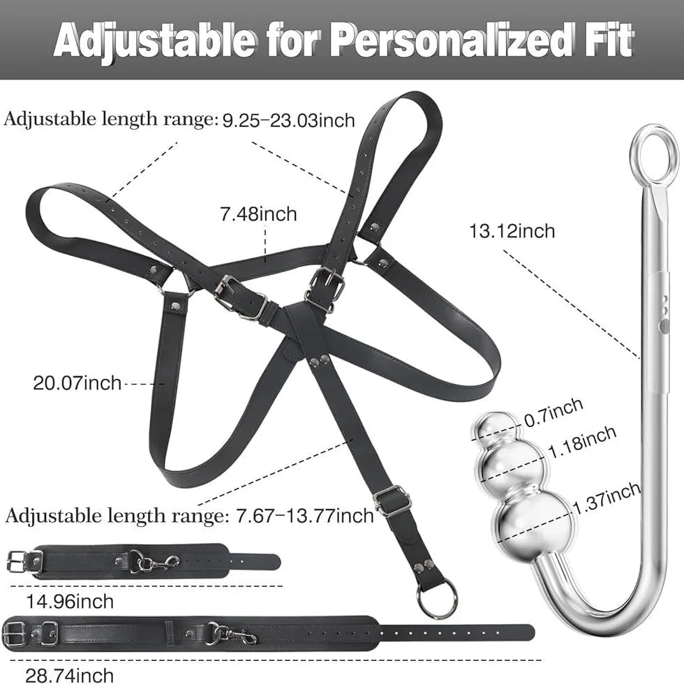 Leather Sex Bondage Suit Anal Hook Dribbling Gagged Anal Trainer Cosplay Ass Plug Fetish Slave Sex Toys Woman Man erotic 18+ - My StoreLeather Sex Bondage Suit Anal Hook Dribbling Gagged Anal Trainer Cosplay Ass Plug Fetish Slave Sex Toys Woman Man erotic 18+thai - adultMy StoreReverse back slingLeather Sex Bondage Suit Anal Hook Dribbling Gagged Anal Trainer Cosplay Ass Plug Fetish Slave Sex Toys Woman Man erotic 18+