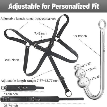 Leather Sex Bondage Suit Anal Hook Dribbling Gagged Anal Trainer Cosplay Ass Plug Fetish Slave Sex Toys Woman Man erotic 18+ - My StoreLeather Sex Bondage Suit Anal Hook Dribbling Gagged Anal Trainer Cosplay Ass Plug Fetish Slave Sex Toys Woman Man erotic 18+thai - adultMy StoreReverse back slingLeather Sex Bondage Suit Anal Hook Dribbling Gagged Anal Trainer Cosplay Ass Plug Fetish Slave Sex Toys Woman Man erotic 18+