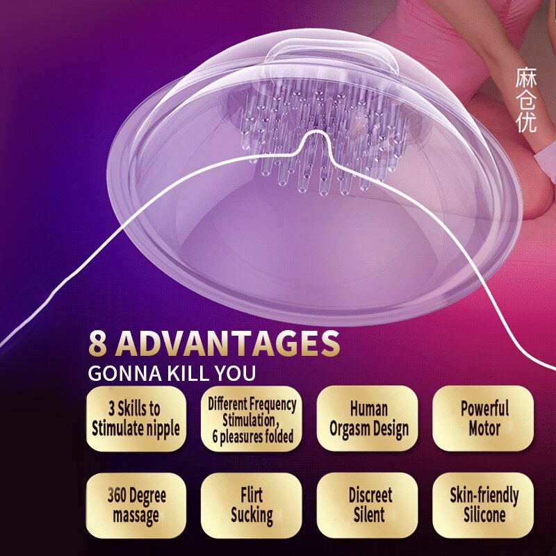 Leten Breast Pump Sex Toys for Women Nipple Sucker Strecher Massager Remote Control Vibrators 10 Vibrating Mode Sucking Licking - My StoreLeten Breast Pump Sex Toys for Women Nipple Sucker Strecher Massager Remote Control Vibrators 10 Vibrating Mode Sucking Licking33sextoysMy Store1Pair 2Pcs-8cm1Pair 2Pcs8cmLeten Breast Pump Sex Toys for Women Nipple Sucker Strecher Massager Remote Control Vibrators 10 Vibrating Mode Sucking Licking