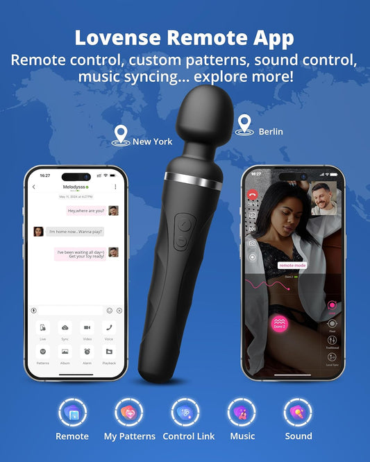 LOVENSE Domi 2 Wand Massager for Women Men. Classic Wand Vibrator. Powerful Stimulator with Dual Rotating Head. Bluetooth App Controlled. Customizable Vibrations Partner Play - My StoreLOVENSE Domi 2 Wand Massager for Women Men. Classic Wand Vibrator. Powerful Stimulator with Dual Rotating Head. Bluetooth App Controlled. Customizable Vibrations Partner Playthai - adultMy StoreLOVENSE Domi 2 Wand Massager for Women Men. Classic Wand Vibrator. Powerful Stimulator with Dual Rotating Head. Bluetooth