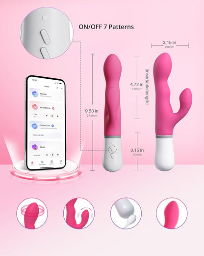 LOVENSE Nora Rabbit Vibrator with APP Control. Pink Vibrator Rabbit with Dual Motor. Clitoral Stimulator Dildo Massager. Sex Toys for Women with Smartphone Wireless - My StoreLOVENSE Nora Rabbit Vibrator with APP Control. Pink Vibrator Rabbit with Dual Motor. Clitoral Stimulator Dildo Massager. Sex Toys for Women with Smartphone Wirelessthai - adultMy StoreLOVENSE Nora Rabbit Vibrator with APP Control. Pink Vibrator Rabbit with Dual Motor. Clitoral Stimulator Dildo Massager. Sex Toys for Women w