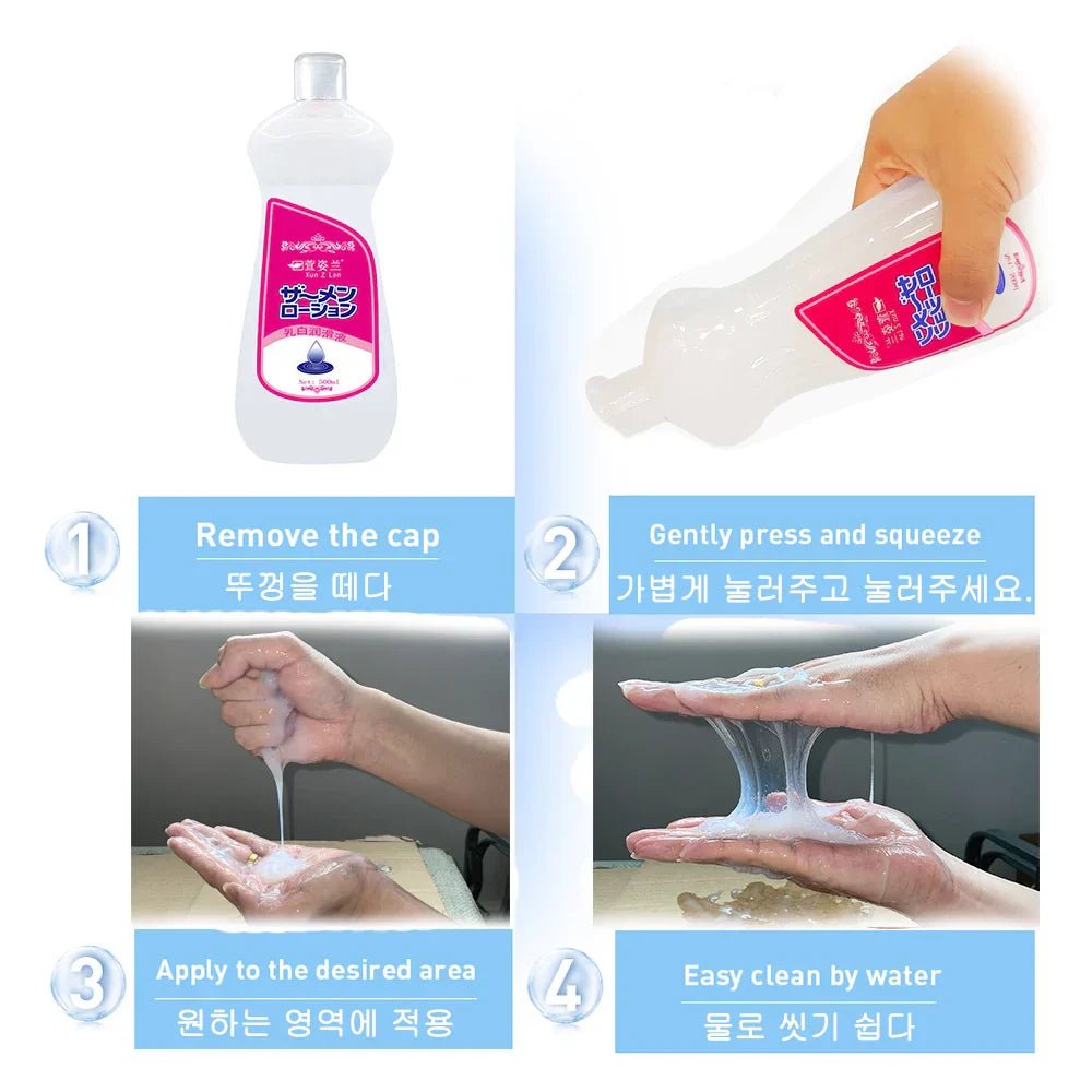 Lubricant for Men Women Sex Toys Cream Sex Viscous Lube Water Based Oil Lubricating Anal Vaginal Adult Imitation Semen Sex Shop - My StoreLubricant for Men Women Sex Toys Cream Sex Viscous Lube Water Based Oil Lubricating Anal Vaginal Adult Imitation Semen Sex Shopthai - adultMy Store500MLLubricant for Men Women Sex Toys Cream Sex Viscous Lube Water Based Oil Lubricating Anal Vaginal Adult Imitation Semen Sex Shop