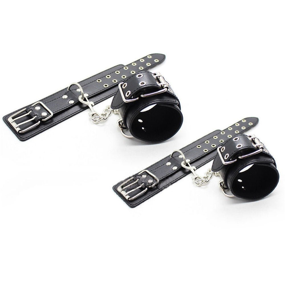 Male Female Black PU Leather Neck Collar Handcuffs Ankle Cuffs Wrist Chain Slave Bondage BDSM Fetish Restraints Kit Sex Toys - My StoreMale Female Black PU Leather Neck Collar Handcuffs Ankle Cuffs Wrist Chain Slave Bondage BDSM Fetish Restraints Kit Sex Toys33sextoysMy StoreHandcuffsHandcuffsMale Female Black PU Leather Neck Collar Handcuffs Ankle Cuffs Wrist Chain Slave Bondage BDSM Fetish Restraints Kit Sex Toys