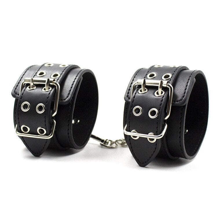Male Female Black PU Leather Neck Collar Handcuffs Ankle Cuffs Wrist Chain Slave Bondage BDSM Fetish Restraints Kit Sex Toys - My StoreMale Female Black PU Leather Neck Collar Handcuffs Ankle Cuffs Wrist Chain Slave Bondage BDSM Fetish Restraints Kit Sex Toys33sextoysMy StoreHandcuffsHandcuffsMale Female Black PU Leather Neck Collar Handcuffs Ankle Cuffs Wrist Chain Slave Bondage BDSM Fetish Restraints Kit Sex Toys