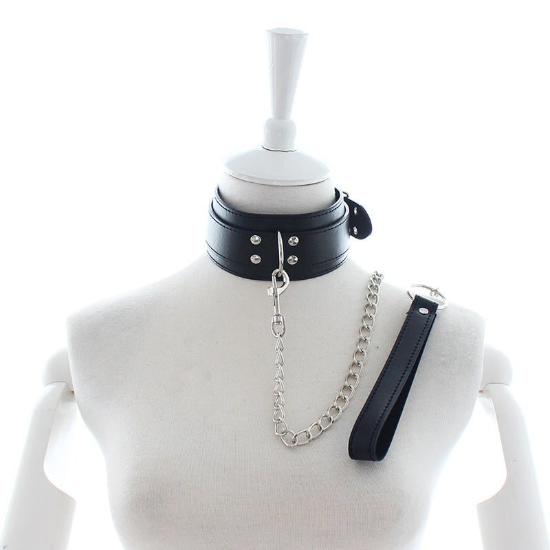 Male Female Black PU Leather Neck Collar Handcuffs Ankle Cuffs Wrist Chain Slave Bondage BDSM Fetish Restraints Kit Sex Toys - My StoreMale Female Black PU Leather Neck Collar Handcuffs Ankle Cuffs Wrist Chain Slave Bondage BDSM Fetish Restraints Kit Sex Toys33sextoysMy StoreHandcuffsHandcuffsMale Female Black PU Leather Neck Collar Handcuffs Ankle Cuffs Wrist Chain Slave Bondage BDSM Fetish Restraints Kit Sex Toys