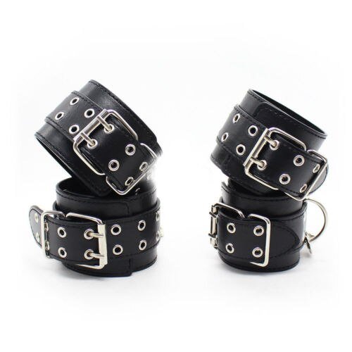 Male Female Black PU Leather Neck Collar Handcuffs Ankle Cuffs Wrist Chain Slave Bondage BDSM Fetish Restraints Kit Sex Toys - My StoreMale Female Black PU Leather Neck Collar Handcuffs Ankle Cuffs Wrist Chain Slave Bondage BDSM Fetish Restraints Kit Sex Toys33sextoysMy StoreHandcuffs Ankle cuffHandcuffs Ankle cuffMale Female Black PU Leather Neck Collar Handcuffs Ankle Cuffs Wrist Chain Slave Bondage BDSM Fetish Restraints Kit Sex Toys