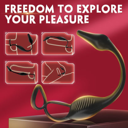 Male Sex Toys for Men Prostate Massager - 4 in 1 Vibrating Cock Ring Penis Ring with Remote Control. 7 Modes Anal Toys Butt Plug G Spot Vibrator Dildo Vibrating Anal Plug Adult Sex Toy for Couples Men - My StoreMale Sex Toys for Men Prostate Massager - 4 in 1 Vibrating Cock Ring Penis Ring with Remote Control. 7 Modes Anal Toys Butt Plug G Spot Vibrator Dildo Vibrating Anal Plug Adult Sex Toy for Couples Menthai - adultMy StoreMale Sex Toys for Men Prostate Massager - 4 in 1 Vibrating Cock Ring 