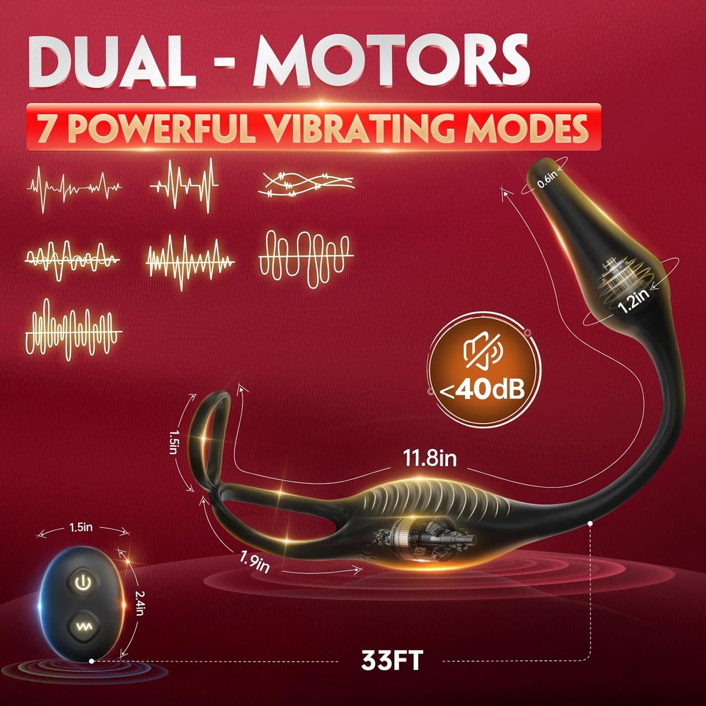 Male Sex Toys for Men Prostate Massager - 4 in 1 Vibrating Cock Ring Penis Ring with Remote Control. 7 Modes Anal Toys Butt Plug G Spot Vibrator Dildo Vibrating Anal Plug Adult Sex Toy for Couples Men - My StoreMale Sex Toys for Men Prostate Massager - 4 in 1 Vibrating Cock Ring Penis Ring with Remote Control. 7 Modes Anal Toys Butt Plug G Spot Vibrator Dildo Vibrating Anal Plug Adult Sex Toy for Couples Menthai - adultMy StoreMale Sex Toys for Men Prostate Massager - 4 in 1 Vibrating Cock Ring 