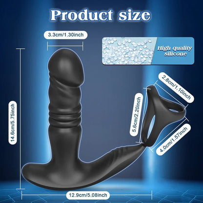 Male Thrusting Prostate Massager Butt Plug for Men APP Control Telescopic Anal Plug Prostate Vibrator for Gay Sex Toy for Men - My StoreMale Thrusting Prostate Massager Butt Plug for Men APP Control Telescopic Anal Plug Prostate Vibrator for Gay Sex Toy for Menthai - adultMy StoreAP83 - APP - BKMale Thrusting Prostate Massager Butt Plug for Men APP Control Telescopic Anal Plug Prostate Vibrator for Gay Sex Toy for Men