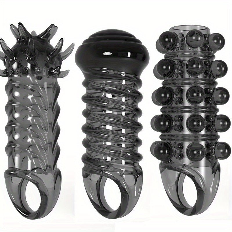 Men's Adult Sex Toy Penis Cover Sleeve Penis Extender Reusable Delay Ejaculation Add More Fun And Excitement - My StoreMen's Adult Sex Toy Penis Cover Sleeve Penis Extender Reusable Delay Ejaculation Add More Fun And Excitementthai - adultMy StoreBlackBZMen's Adult Sex Toy Penis Cover Sleeve Penis Extender Reusable Delay Ejaculation Add More Fun And Excitement