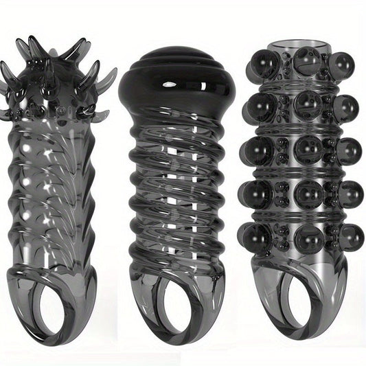 Men's Adult Sex Toy Penis Cover Sleeve Penis Extender Reusable Delay Ejaculation Add More Fun And Excitement - My StoreMen's Adult Sex Toy Penis Cover Sleeve Penis Extender Reusable Delay Ejaculation Add More Fun And Excitementthai - adultMy StoreBlackBZMen's Adult Sex Toy Penis Cover Sleeve Penis Extender Reusable Delay Ejaculation Add More Fun And Excitement