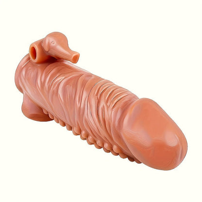 Men's Adult Sex Toy Penis Cover Sleeve Penis Extender Reusable Delay Ejaculation Add More Fun And Excitement For Men Women Couples - My StoreMen's Adult Sex Toy Penis Cover Sleeve Penis Extender Reusable Delay Ejaculation Add More Fun And Excitement For Men Women Couplesthai - adultMy StoreApricotMen's Adult Sex Toy Penis Cover Sleeve Penis Extender Reusable Delay Ejaculation Add More Fun And Excitement For Men Women Couples