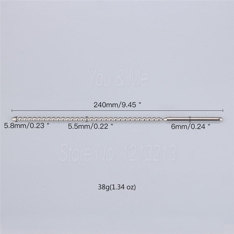 NEW Beaded Urethral Dilator Penis Plug Insert Sounding Rods Stainless Steel Stretching Catheters Male Chastity Sex Toys for Men - My StoreNEW Beaded Urethral Dilator Penis Plug Insert Sounding Rods Stainless Steel Stretching Catheters Male Chastity Sex Toys for Men33sextoysMy StoreSilver-6mmSilver6mmNEW Beaded Urethral Dilator Penis Plug Insert Sounding Rods Stainless Steel Stretching Catheters Male Chastity Sex Toys for Men