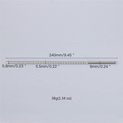 NEW Beaded Urethral Dilator Penis Plug Insert Sounding Rods Stainless Steel Stretching Catheters Male Chastity Sex Toys for Men - My StoreNEW Beaded Urethral Dilator Penis Plug Insert Sounding Rods Stainless Steel Stretching Catheters Male Chastity Sex Toys for Men33sextoysMy StoreSilver-6mmSilver6mmNEW Beaded Urethral Dilator Penis Plug Insert Sounding Rods Stainless Steel Stretching Catheters Male Chastity Sex Toys for Men