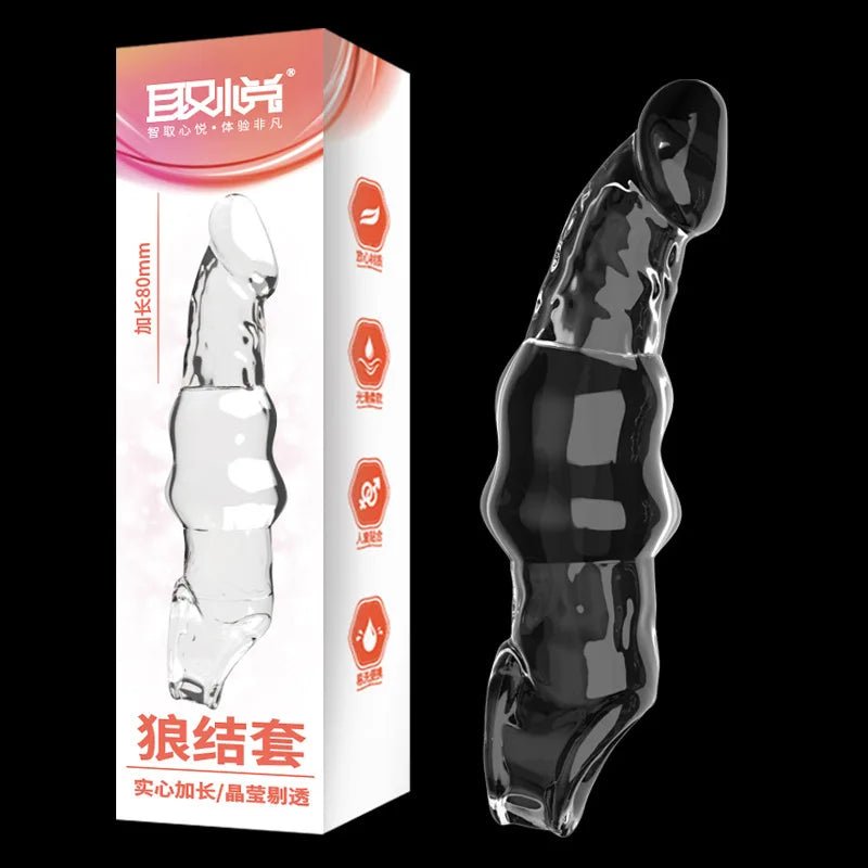Penis Extension Sleeve Extender 5 - 8cm Reusable Condoms Soft Delay Ejaculation Penis Extender Dick Sleeve Adult Sex Toys for Men - My StorePenis Extension Sleeve Extender 5 - 8cm Reusable Condoms Soft Delay Ejaculation Penis Extender Dick Sleeve Adult Sex Toys for Menthai - adultMy StoreSPenis Extension Sleeve Extender 5 - 8cm Reusable Condoms Soft Delay Ejaculation Penis Extender Dick Sleeve Adult Sex Toys for Men