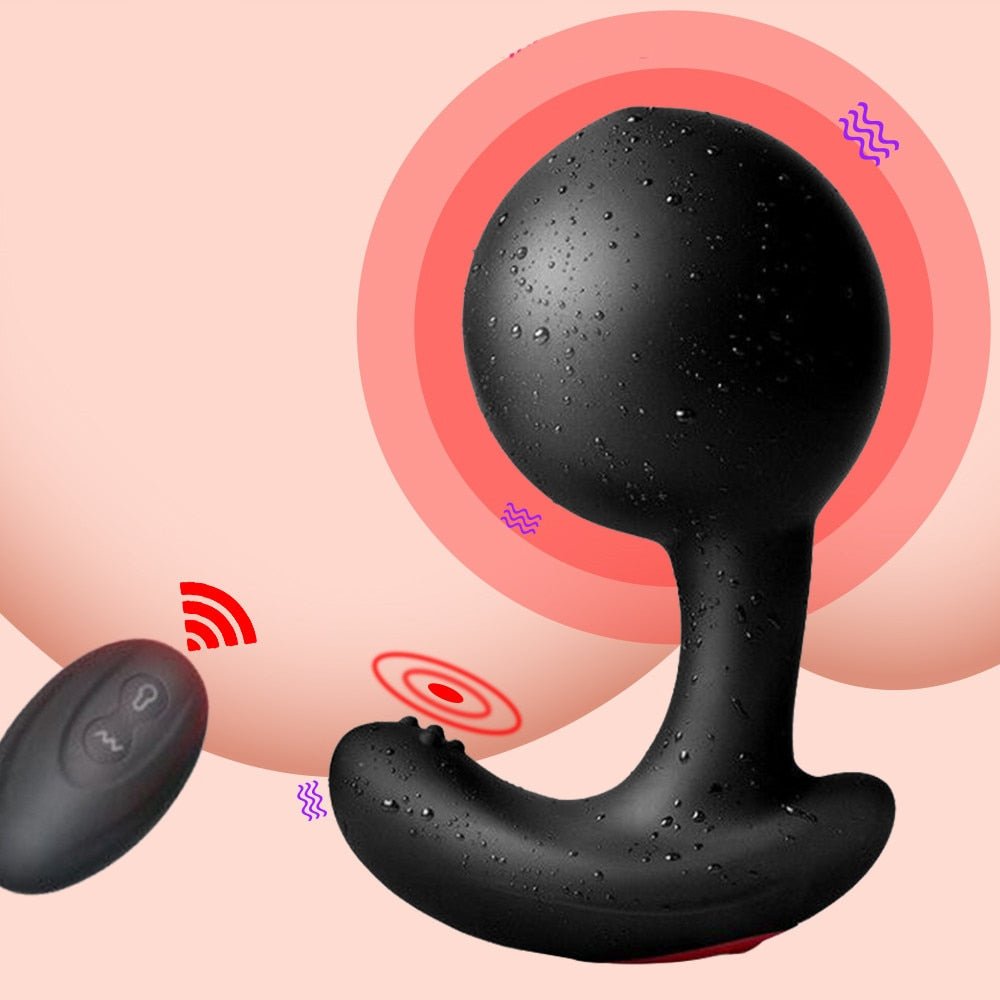 รีโมทคอนโทรลไร้สายชาย Prostate Massager Inflatable Anal เสียบ Vibrating Butt Plug Anal ขยาย Vibrator เพศของเล่นสำหรับชาย - My Storeรีโมทคอนโทรลไร้สายชาย Prostate Massager Inflatable Anal เสียบ Vibrating Butt Plug Anal ขยาย Vibrator เพศของเล่นสำหรับชายthai - adultMy StoreWith retail Boxรีโมทคอนโทรลไร้สายชาย Prostate Massager Inflatable Anal เสียบ Vibrating Butt Plug Anal ขยาย Vibrator เพศของเล่นสำหรับชาย