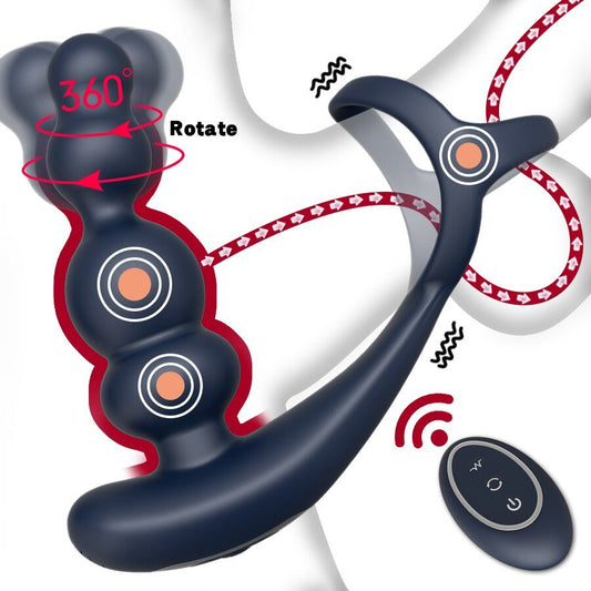 ชาย Prostate Massager Vibrator 360 ° หมุน Anal ปลั๊กอวัยวะเพศชายแหวน Butt Plug Vibrator ไร้สายควบคุมเซ็กซ์ทอยสำหรับชาย Masturbator - My Storeชาย Prostate Massager Vibrator 360 ° หมุน Anal ปลั๊กอวัยวะเพศชายแหวน Butt Plug Vibrator ไร้สายควบคุมเซ็กซ์ทอยสำหรับชาย Masturbatorthai - adultMy StoreWHITEชาย Prostate Massager Vibrator 360 ° หมุน Anal ปลั๊กอวัยวะเพศชายแหวน Butt Plug Vibrator ไร้สายควบคุมเซ็กซ์ทอยสำหรับชาย Masturbator