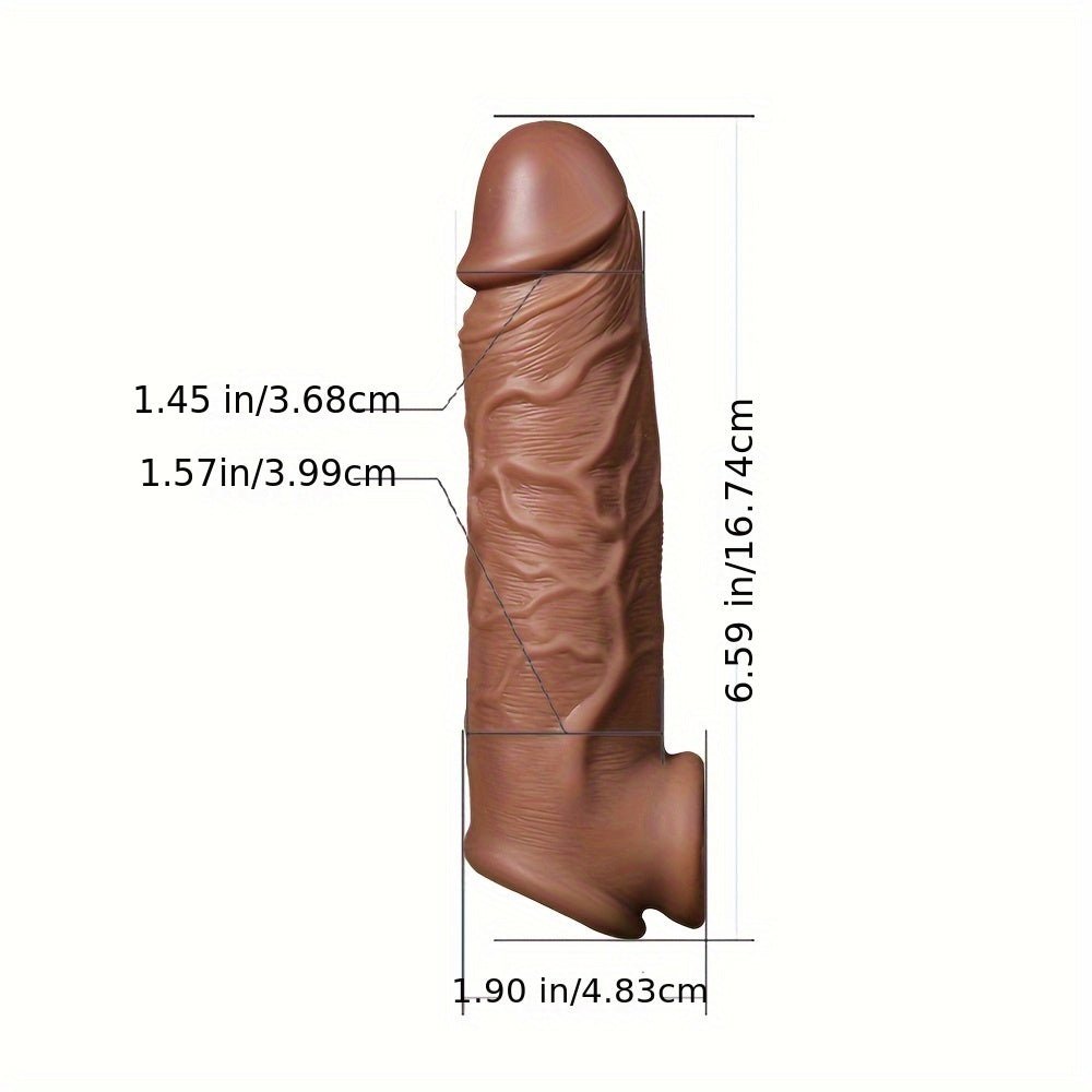 Realistic Male Extended Penis Sleeve Liquid Silicone Reusable Sex Toys Adult Male Couples Sharing Sex Toys For Pleasure - My StoreRealistic Male Extended Penis Sleeve Liquid Silicone Reusable Sex Toys Adult Male Couples Sharing Sex Toys For Pleasurethai - adultMy StoreGeneralRealistic Male Extended Penis Sleeve Liquid Silicone Reusable Sex Toys Adult Male Couples Sharing Sex Toys For Pleasure