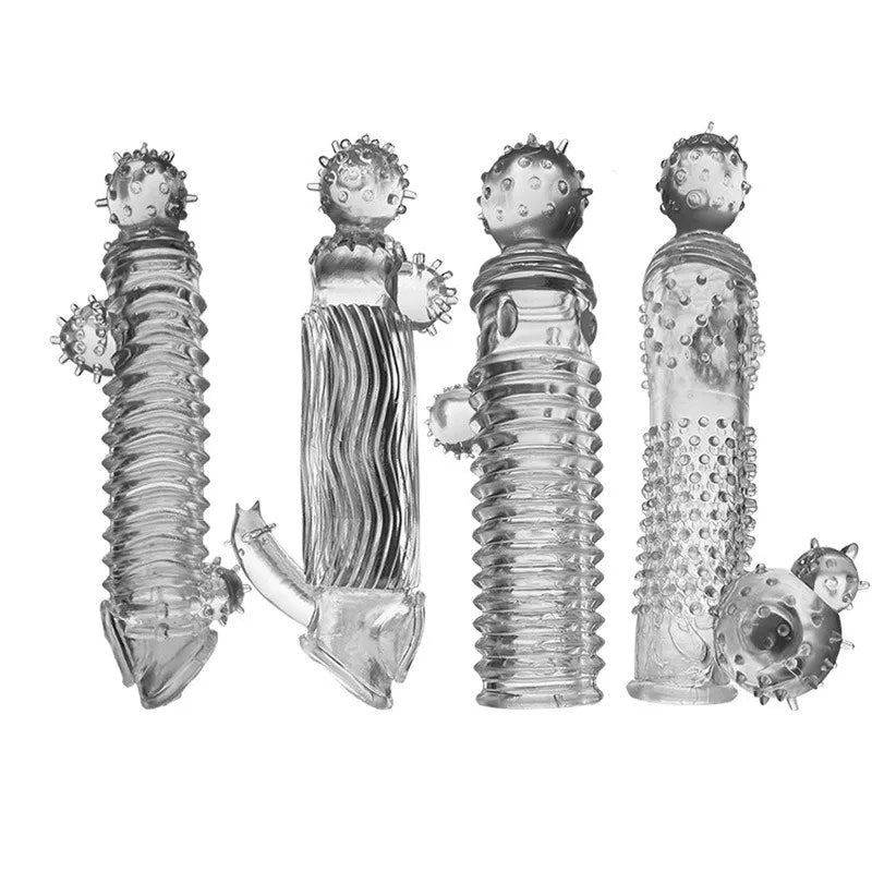 Realistic Penis Sleeve Extender Reusable Dildos Condom Delay Ejaculation Dick Enlargement Sex Toys for Men - My StoreRealistic Penis Sleeve Extender Reusable Dildos Condom Delay Ejaculation Dick Enlargement Sex Toys for Menthai - adultMy StoreStyle 1Realistic Penis Sleeve Extender Reusable Dildos Condom Delay Ejaculation Dick Enlargement Sex Toys for Men