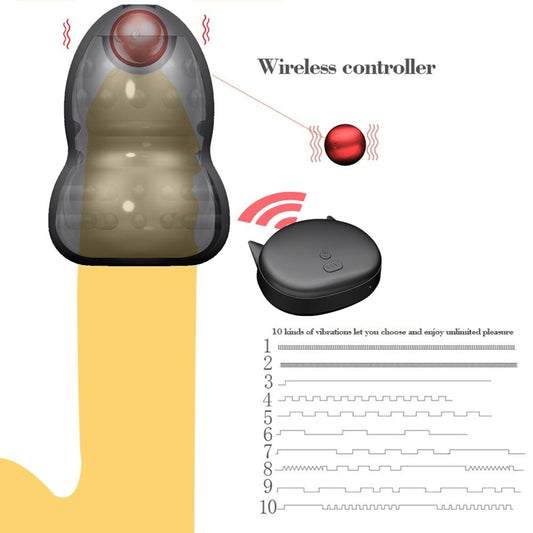 Remote Control Glans Vibrators Male Masturbation Adult Sex Toy for Men Glans Trainer Male Delay Lasting Trainer Vibrators - My StoreRemote Control Glans Vibrators Male Masturbation Adult Sex Toy for Men Glans Trainer Male Delay Lasting Trainer Vibrators33sextoysMy StoreBlackBlackRemote Control Glans Vibrators Male Masturbation Adult Sex Toy for Men Glans Trainer Male Delay Lasting Trainer Vibrators