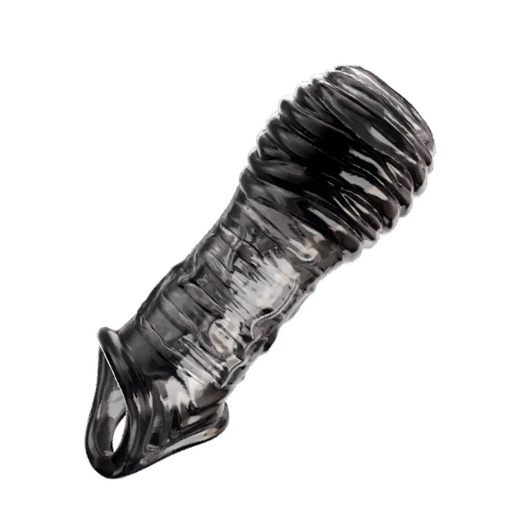 Reusable Penis Extender Cock Rings Delay Ejaculation Penis Condoms Dick Sleeve Silicone Glans Cover Enlargement Sex Toys For Men - My StoreReusable Penis Extender Cock Rings Delay Ejaculation Penis Condoms Dick Sleeve Silicone Glans Cover Enlargement Sex Toys For Menthai - adultMy Store1 Penis ringReusable Penis Extender Cock Rings Delay Ejaculation Penis Condoms Dick Sleeve Silicone Glans Cover Enlargement Sex Toys For Men