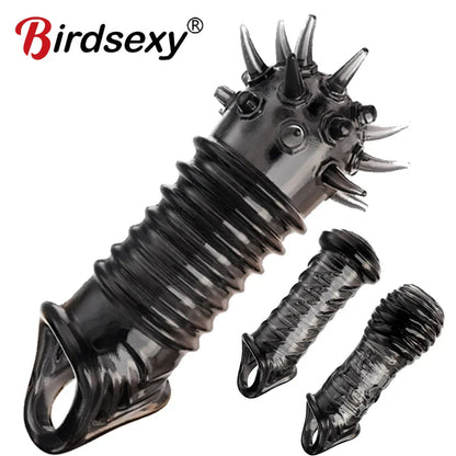 Reusable Penis Extender Cock Rings Delay Ejaculation Penis Condoms Dick Sleeve Silicone Glans Cover Enlargement Sex Toys For Men - My StoreReusable Penis Extender Cock Rings Delay Ejaculation Penis Condoms Dick Sleeve Silicone Glans Cover Enlargement Sex Toys For Menthai - adultMy Store1 Penis ringReusable Penis Extender Cock Rings Delay Ejaculation Penis Condoms Dick Sleeve Silicone Glans Cover Enlargement Sex Toys For Men