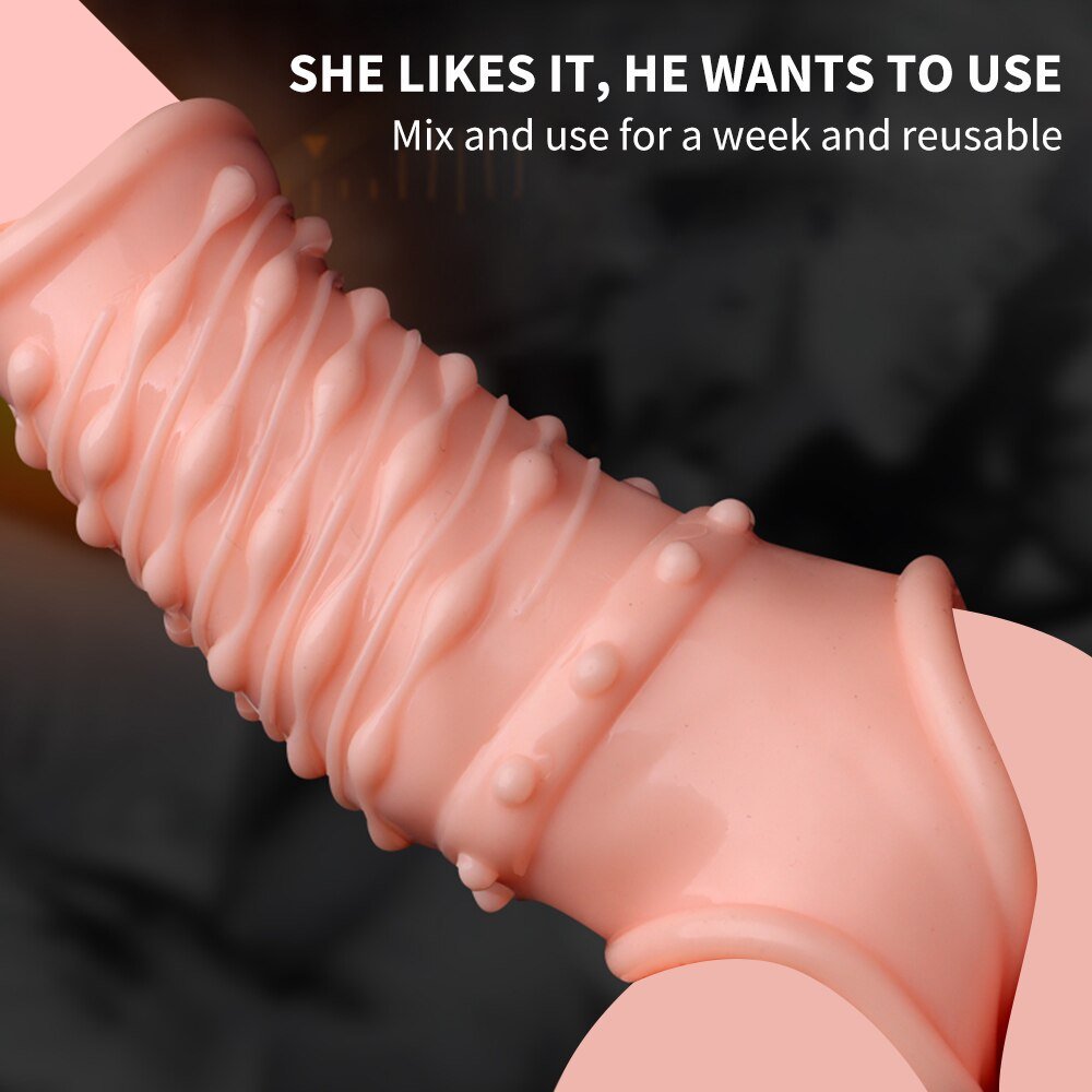 Reusable Penis Sleeve Soft Glans Penis Enlarger Extender Delay Ejaculation Cock แหวนแขนของเล่นสำหรับผู้ใหญ่สำหรับผู้ใหญ่สินค้าเร้าอารมณ์ - My StoreReusable Penis Sleeve Soft Glans Penis Enlarger Extender Delay Ejaculation Cock แหวนแขนของเล่นสำหรับผู้ใหญ่สำหรับผู้ใหญ่สินค้าเร้าอารมณ์thai - adultMy StoreTHAReusable Penis Sleeve Soft Glans Penis Enlarger Extender Delay Ejaculation Cock แหวนแขนของเล่นสำหรับผู้ใหญ่สำหรับผู้ใหญ่สินค้าเร้าอารมณ์