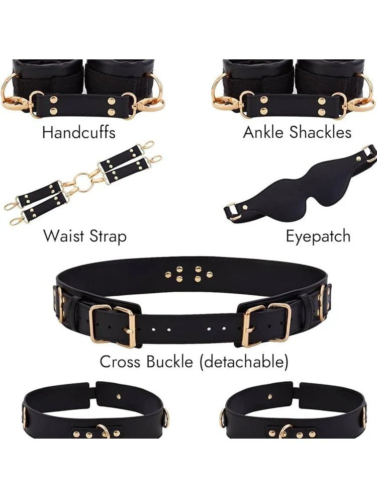 Sex Bondage BDSM Handcuffs Ankle Cuff Restraints SM Slave Waist Harness Couple Fetish Toy Kits Hand Restraint Cuff Eyeblinder - My StoreSex Bondage BDSM Handcuffs Ankle Cuff Restraints SM Slave Waist Harness Couple Fetish Toy Kits Hand Restraint Cuff Eyeblinderthai - adultMy StoreBlackSex Bondage BDSM Handcuffs Ankle Cuff Restraints SM Slave Waist Harness Couple Fetish Toy Kits Hand Restraint Cuff Eyeblinder