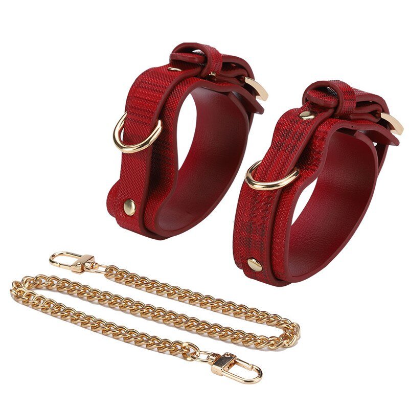 Sex Bondage BDSM Kit Restraints Set Sex Toys with Hand Cuffs Ankle Cuff Bondage Collection &amp; Whip &amp; Collar Choker SM Games - My StoreSex Bondage BDSM Kit Restraints Set Sex Toys with Hand Cuffs Ankle Cuff Bondage Collection &amp; Whip &amp; Collar Choker SM Games33sextoysMy StoreWine redWine redSex Bondage BDSM Kit Restraints Set Sex Toys with Hand Cuffs Ankle Cuff Bondage Collection &amp; Whip &amp; Collar Choker SM Games