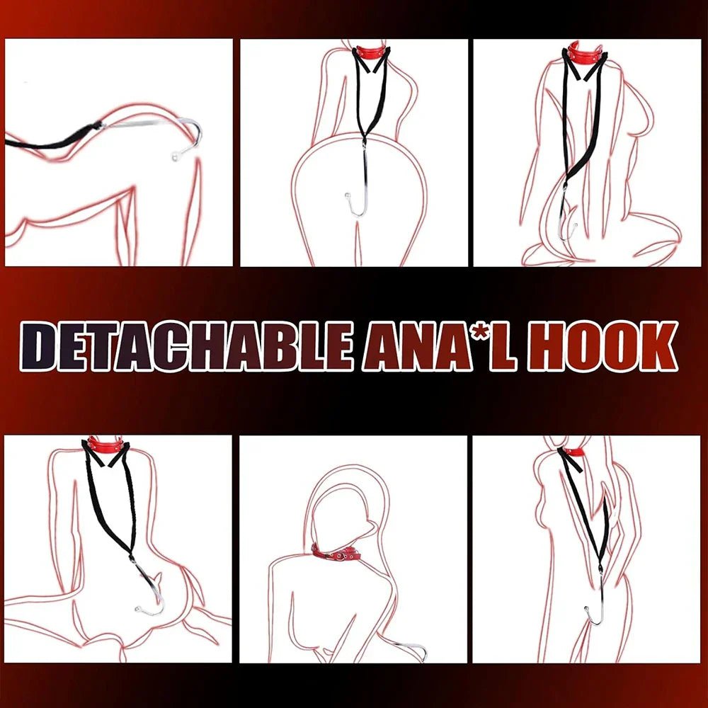 Sex Bondage BDSM Kit Sexy Slave Adjustable Leather Hand Ankle Cuffs Choker Anal Plug for Couple SM Sex Games Tool Cosplay Toys - My StoreSex Bondage BDSM Kit Sexy Slave Adjustable Leather Hand Ankle Cuffs Choker Anal Plug for Couple SM Sex Games Tool Cosplay Toysthai - adultMy StorePSK - C - 20 - 1Sex Bondage BDSM Kit Sexy Slave Adjustable Leather Hand Ankle Cuffs Choker Anal Plug for Couple SM Sex Games Tool Cosplay Toys