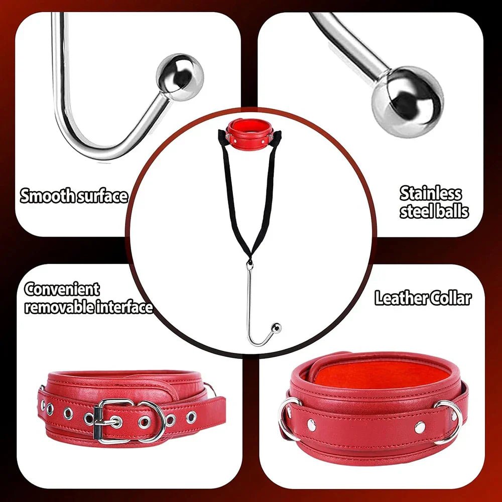 Sex Bondage BDSM Kit Sexy Slave Adjustable Leather Hand Ankle Cuffs Choker Anal Plug for Couple SM Sex Games Tool Cosplay Toys - My StoreSex Bondage BDSM Kit Sexy Slave Adjustable Leather Hand Ankle Cuffs Choker Anal Plug for Couple SM Sex Games Tool Cosplay Toysthai - adultMy StorePSK - C - 20 - 1Sex Bondage BDSM Kit Sexy Slave Adjustable Leather Hand Ankle Cuffs Choker Anal Plug for Couple SM Sex Games Tool Cosplay Toys