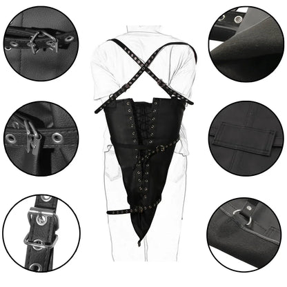 Sex Fetish Bdsm Bondage Leather Handcuffs Kit Adjustable Arm Binder Harness for Men Women Couples Restraints Cuffs Sex Toys - My StoreSex Fetish Bdsm Bondage Leather Handcuffs Kit Adjustable Arm Binder Harness for Men Women Couples Restraints Cuffs Sex Toysthai - adultMy StoreBLACKSex Fetish Bdsm Bondage Leather Handcuffs Kit Adjustable Arm Binder Harness for Men Women Couples Restraints Cuffs Sex Toys