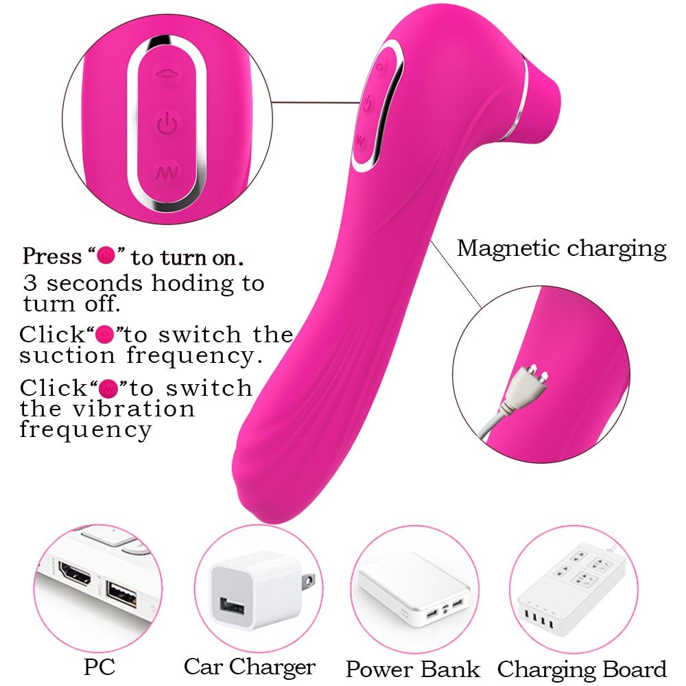 Sex Sucking Toys Vibrator Female Powerful Clitoris Sucker Blowjob Tongue Stimulator Nipple Vagina Pussy Pump for Women Adults 18 - My StoreSex Sucking Toys Vibrator Female Powerful Clitoris Sucker Blowjob Tongue Stimulator Nipple Vagina Pussy Pump for Women Adults 1833sextoysMy StoreMYM X1 Rose RedMYM X1 Rose RedSex Sucking Toys Vibrator Female Powerful Clitoris Sucker Blowjob Tongue Stimulator Nipple Vagina Pussy Pump for Women Adults 18