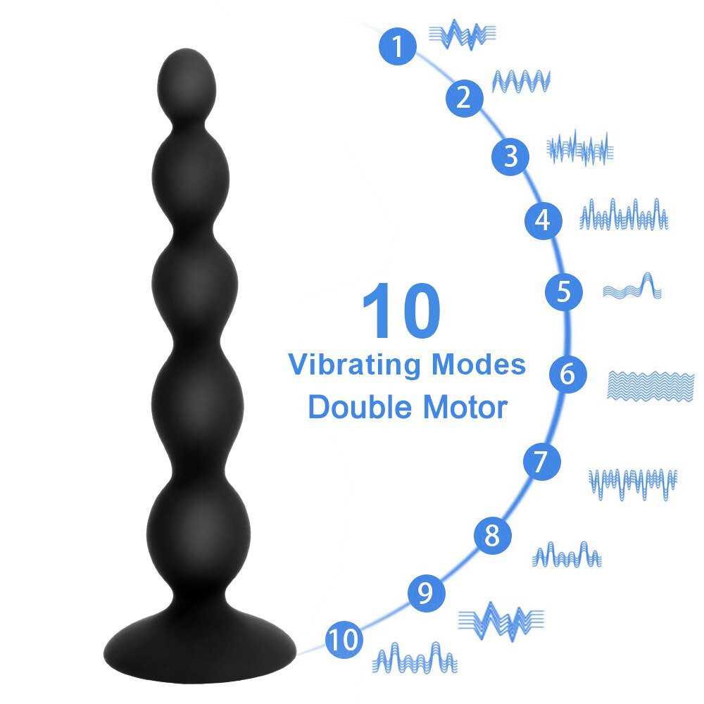 Sex Toy for Men Women Anal Beads 10 Speed Butt Plug Stimulator Prostate Massage Remote Control Vibrator Anal Vibrator Dual Motor - My StoreSex Toy for Men Women Anal Beads 10 Speed Butt Plug Stimulator Prostate Massage Remote Control Vibrator Anal Vibrator Dual Motor33sextoysMy StoreA BlackA BlackSex Toy for Men Women Anal Beads 10 Speed Butt Plug Stimulator Prostate Massage Remote Control Vibrator Anal Vibrator Dual Motor