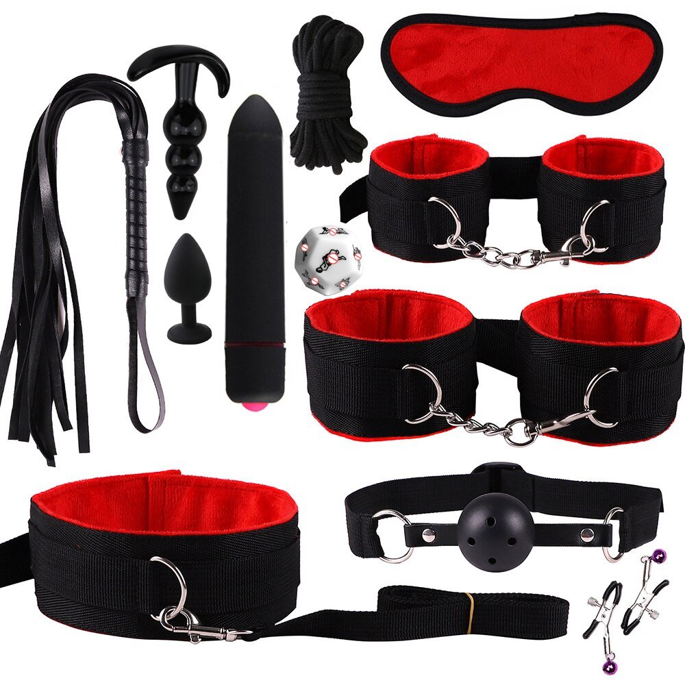 Sex Toys for Women Couples Bdsm Handcuffs for Session Anal Plug Vibrator Sex Games Sexshop Erotic Accessories Toys for Adults 18 - My StoreSex Toys for Women Couples Bdsm Handcuffs for Session Anal Plug Vibrator Sex Games Sexshop Erotic Accessories Toys for Adults 1833sextoysMy StoreChina-12Pcs-RedTH12Pcs - RedSex Toys for Women Couples Bdsm Handcuffs for Session Anal Plug Vibrator Sex Games Sexshop Erotic Accessories Toys for Adults 18