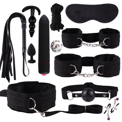 Sex Toys for Women Couples Bdsm Handcuffs for Session Anal Plug Vibrator Sex Games Sexshop Erotic Accessories Toys for Adults 18 - My StoreSex Toys for Women Couples Bdsm Handcuffs for Session Anal Plug Vibrator Sex Games Sexshop Erotic Accessories Toys for Adults 1833sextoysMy StoreChina-12pcs-BlackTH12pcs - BlackSex Toys for Women Couples Bdsm Handcuffs for Session Anal Plug Vibrator Sex Games Sexshop Erotic Accessories Toys for Adults 18