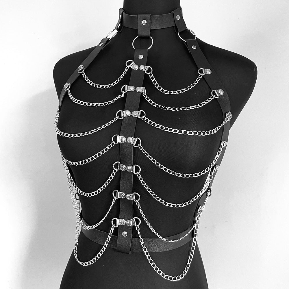 Sexy Body Suspender Women Leather Harness Chain Bondage Lingerie Bra Chest Straps Garter Stockings Sword Belt Lingerie Sex Toy - My StoreSexy Body Suspender Women Leather Harness Chain Bondage Lingerie Bra Chest Straps Garter Stockings Sword Belt Lingerie Sex Toy33sextoysMy StoreWhiteWhiteSexy Body Suspender Women Leather Harness Chain Bondage Lingerie Bra Chest Straps Garter Stockings Sword Belt Lingerie Sex Toy