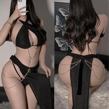 Sexy Erotic lingerie Golden chain pajamas seduce Egyptian girls queen uniform hollowed out skirt Female underwear Clothing xxx - My StoreSexy Erotic lingerie Golden chain pajamas seduce Egyptian girls queen uniform hollowed out skirt Female underwear Clothing xxxthai - adultMy StoreBlackOne SizeSexy Erotic lingerie Golden chain pajamas seduce Egyptian girls queen uniform hollowed out skirt Female underwear Clothing xxx