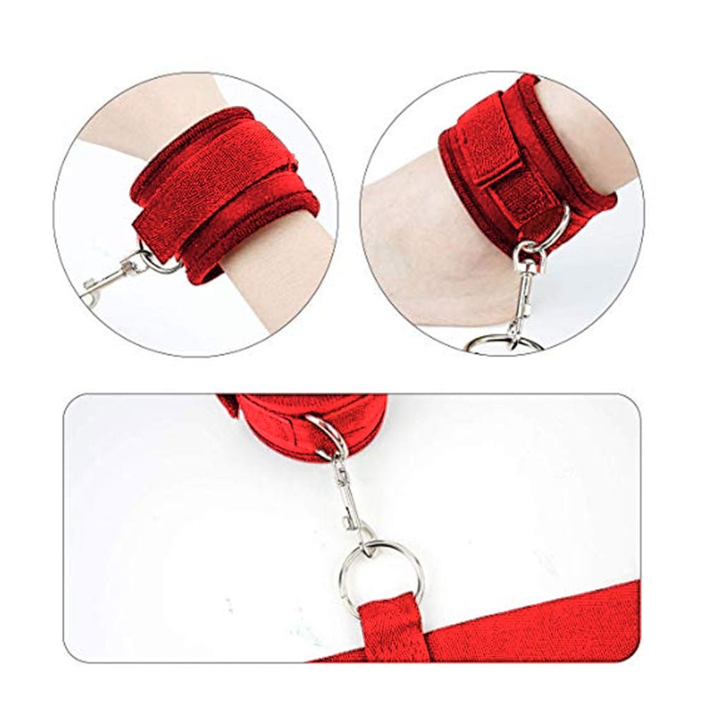 Sexy Hot Erotic Slave Adult Games Straps Restraints To The Bed Sex Toys for Women Handscuff Neck &amp; Ankle Cuffs BDSM Bondage Set - My StoreSexy Hot Erotic Slave Adult Games Straps Restraints To The Bed Sex Toys for Women Handscuff Neck &amp; Ankle Cuffs BDSM Bondage Set33sextoysMy Store669 - blackSexy Hot Erotic Slave Adult Games Straps Restraints To The Bed Sex Toys for Women Handscuff Neck &amp; Ankle Cuffs BDSM Bondage Set
