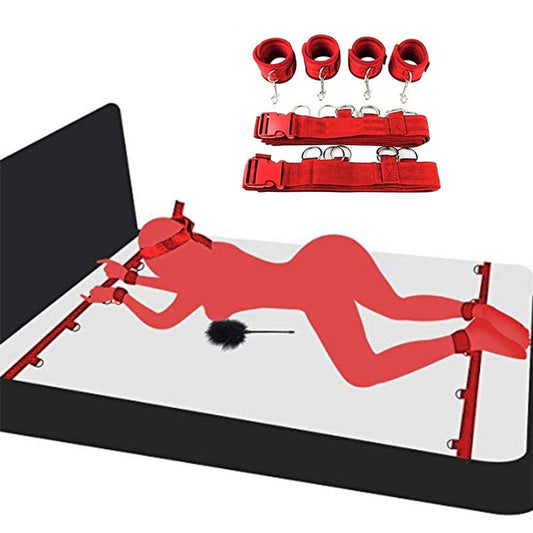 Sexy Hot Erotic Slave Adult Games Straps Restraints To The Bed Sex Toys for Women Handscuff Neck &amp; Ankle Cuffs BDSM Bondage Set - My StoreSexy Hot Erotic Slave Adult Games Straps Restraints To The Bed Sex Toys for Women Handscuff Neck &amp; Ankle Cuffs BDSM Bondage Set33sextoysMy Store669 - blackSexy Hot Erotic Slave Adult Games Straps Restraints To The Bed Sex Toys for Women Handscuff Neck &amp; Ankle Cuffs BDSM Bondage Set