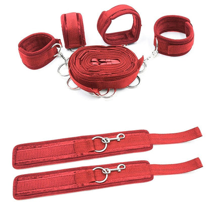 Sexy Hot Erotic Slave Adult Games Straps Restraints To The Bed Sex Toys for Women Handscuff Neck &amp; Ankle Cuffs BDSM Bondage Set - My StoreSexy Hot Erotic Slave Adult Games Straps Restraints To The Bed Sex Toys for Women Handscuff Neck &amp; Ankle Cuffs BDSM Bondage Set33sextoysMy Store669 - blackSexy Hot Erotic Slave Adult Games Straps Restraints To The Bed Sex Toys for Women Handscuff Neck &amp; Ankle Cuffs BDSM Bondage Set
