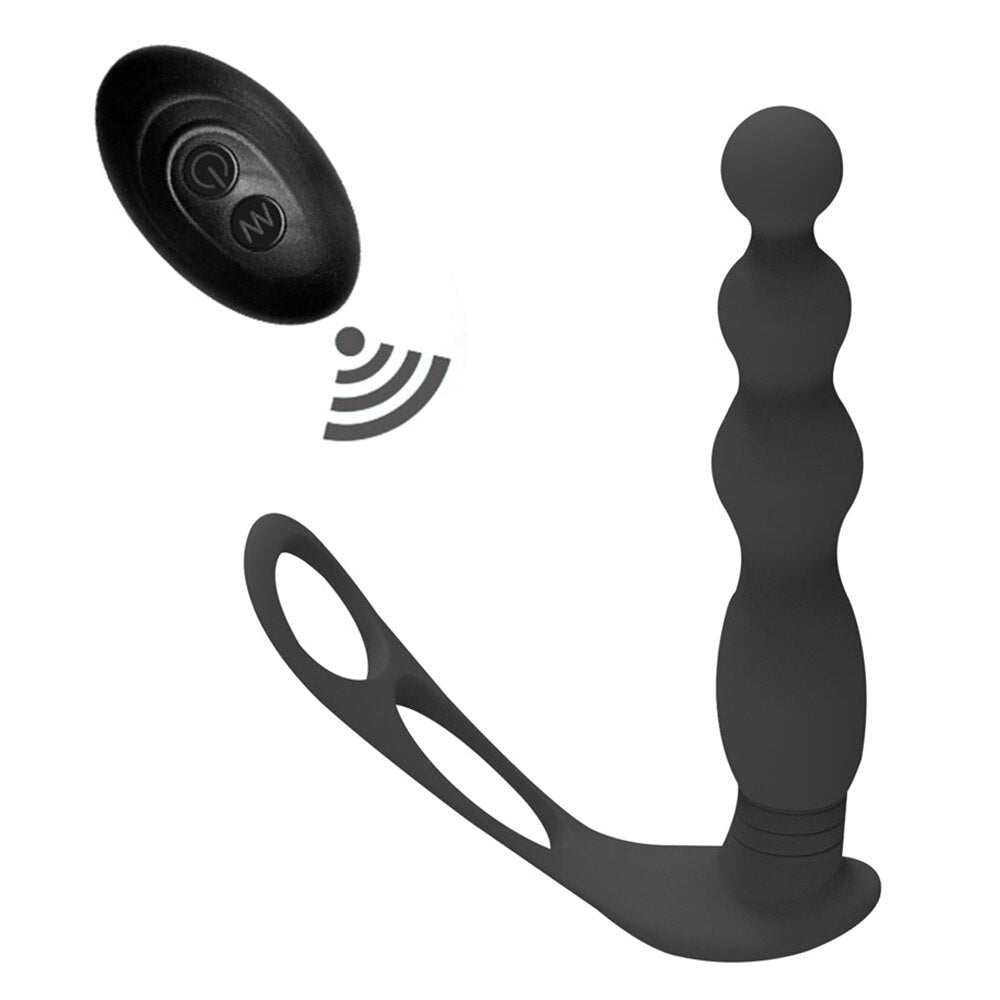 Silicone Anal Butt Plug Pull Beads with Cock Ring Prostate Massager Anal Balls Vibration Heating Erotic Anal Sex Toy for Adult - My StoreSilicone Anal Butt Plug Pull Beads with Cock Ring Prostate Massager Anal Balls Vibration Heating Erotic Anal Sex Toy for Adult33sextoysMy StoreAs shownAs shownSilicone Anal Butt Plug Pull Beads with Cock Ring Prostate Massager Anal Balls Vibration Heating Erotic Anal Sex Toy for Adult