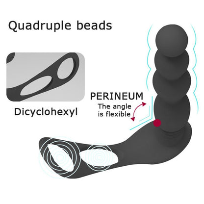 Silicone Anal Butt Plug Pull Beads with Cock Ring Prostate Massager Anal Balls Vibration Heating Erotic Anal Sex Toy for Adult - My StoreSilicone Anal Butt Plug Pull Beads with Cock Ring Prostate Massager Anal Balls Vibration Heating Erotic Anal Sex Toy for Adult33sextoysMy StoreAs shownAs shownSilicone Anal Butt Plug Pull Beads with Cock Ring Prostate Massager Anal Balls Vibration Heating Erotic Anal Sex Toy for Adult