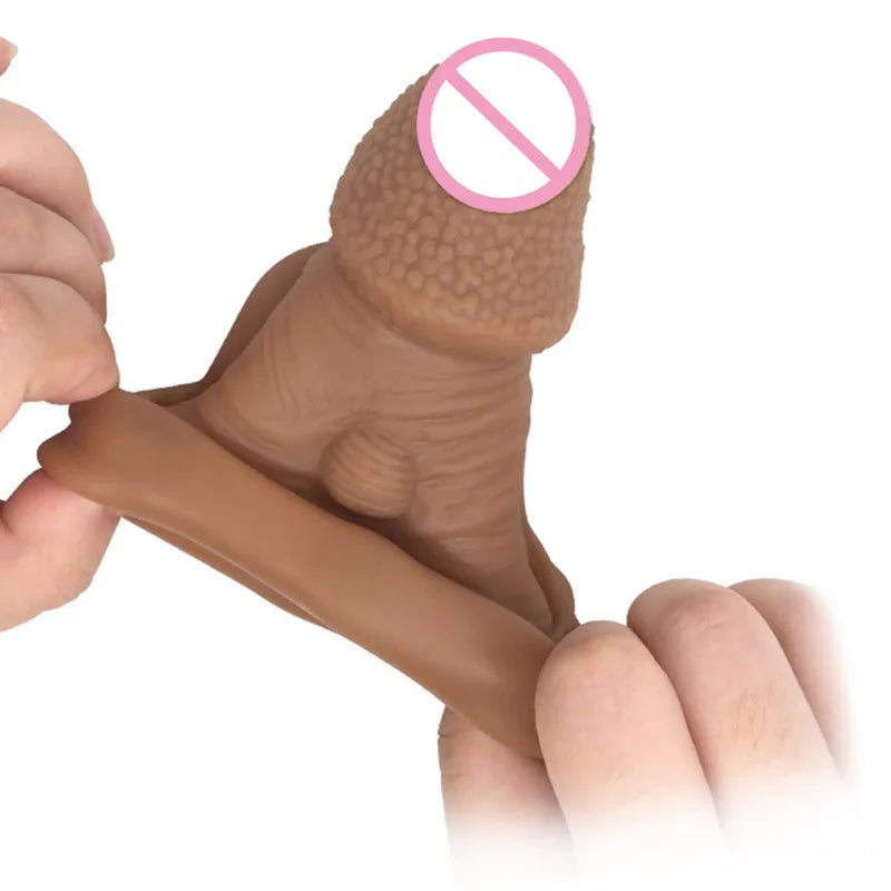 Silicone Penis Cover Reusable Condom Enlargement Extra Thick Penis Extender Cock Rings Sleeve Delay Ejaculation Sexitoys For Men - My StoreSilicone Penis Cover Reusable Condom Enlargement Extra Thick Penis Extender Cock Rings Sleeve Delay Ejaculation Sexitoys For Menthai - adultMy StoreFleshSilicone Penis Cover Reusable Condom Enlargement Extra Thick Penis Extender Cock Rings Sleeve Delay Ejaculation Sexitoys For Men