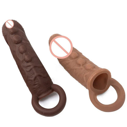Silicone Penis Cover Reusable Condom Enlargement Extra Thick Penis Extender Cock Rings Sleeve Delay Ejaculation Sexitoys For Men - My StoreSilicone Penis Cover Reusable Condom Enlargement Extra Thick Penis Extender Cock Rings Sleeve Delay Ejaculation Sexitoys For Menthai - adultMy StoreFleshSilicone Penis Cover Reusable Condom Enlargement Extra Thick Penis Extender Cock Rings Sleeve Delay Ejaculation Sexitoys For Men